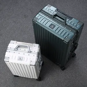 2023 New Aluminum Alloy Frame Luggage Case Trolley Luggage Cases Big Capacity 26 Inch Suitcases 360 Degree Universal Wheel