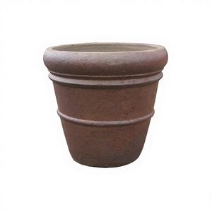 Meilleures ventes, pots à fleurs en pierre d'argile vintage de haute qualité, décoratifs, géants, ensembles de pots noirs pour la maison, le jardin, la pépinière - Product Image 1