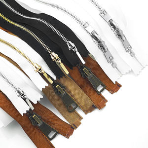 Fermetures à glissière en métal Fermeture à glissière à capuche personnalisée Cremallera Fermuar Jacket Bag Séparateur bidirectionnel Fermetures à glissière en métal pour veste - Product Image 2