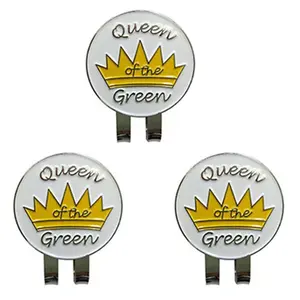 Crown Pattern Golf Ball Marker Magnetic Hat Clip Funny Gift Divot Tool Ball Marker Golf Accessories