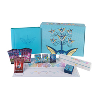 PQ Version Chinoise Authentique Boîte Cadeau Avancée Eevee 6.0 avec Cartes Papier, Eevee Éclat, Jeu de Société Écologique Neuf Couleurs 6.5