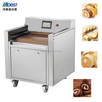 Machine à rouler les gâteaux (300-400 pièces/heure) pour rouleaux suisses et autres gâteaux roulés, avec élasticité et nombre de tours réglables librement