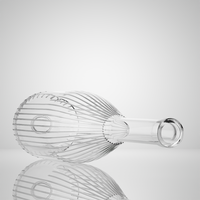 Bouteilles en verre super flint de qualité supérieure personnalisées de luxe 700 ml 750 ml avec bouchon pour vin mousseux et champagne