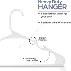 Ganchos de Plástico Negros Resistentes para Trajes, de Alta Calidad, para Uso Profesional, Venta al Por Mayor - Product Image 3