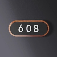 Plaque de porte de bureau personnalisée sans quantité minimale de commande Plaque de porte en acrylique adhésif Plaque de numéro d'hôtel d'appartement Plaque d'immatriculation de maison