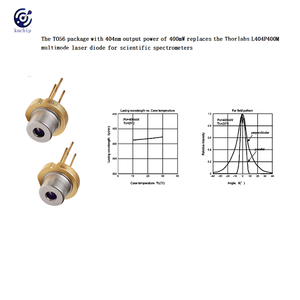 Kuchip XXL-404-SLGZ-TO56-400MW to56 gói 404nm Multimode <span class=keywords><strong>laser</strong></span> <span class=keywords><strong>diode</strong></span> 400mW Công suất đầu ra cho khoa học quang phổ kế thay thế - Product Image 5