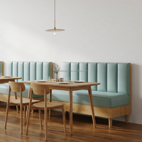 Chaises de restaurant modernes en cuir sur mesure, mobilier de café moderne, ensemble canapé et chaises, table et chaises de salle à manger