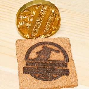 Ciseaux de marquage personnalisés pour bois, outil de marquage DIY pour logo, alimentaire, noix de coco, cuir, avec poignée, en laiton, pour marquage à chaud - Product Image 2