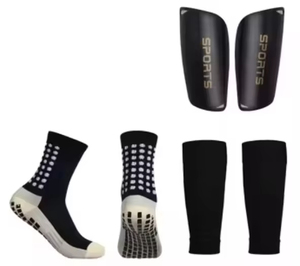 Wholesale 5-Piece Soccer Sports Set Shin Guards Protective <b>Backpack</b> Sports Tapes Knitted Crew Football Socks Summer High Quality - Product Image 4