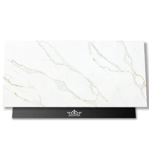 GOLDTOP OEM/ODM Cuarzo Polished White countertop 5085 Givenchi Artificial Quartz china wholesale white quartz stone veneer