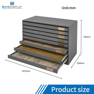 Tùy Chỉnh Thiết Kế Hiện Đại Gỗ Mẫu Sàn Gỗ Sàn Gỗ Kim Loại Đá Cẩm Thạch Granite Gạch Hiển Thị Ngăn Kéo Tủ Đốt Đá <span class=keywords><strong>Slate</strong></span> - Product Image 2