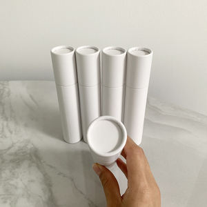 <span class=keywords><strong>Bougie</strong></span> ronde Tube en papier Carte blanche Cosmétique Vente en gros Logo personnalisé Matériau d'emballage Bon <span class=keywords><strong>prix</strong></span> Grande boîte d'emballage cylindrique - Product Image 4