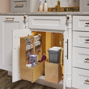 La pittura bianca di vanità del <span class=keywords><strong>bagno</strong></span> di legno solido di stile americano moderno ha finito la partita lo stesso specchio incorniciato di legno di stile - Product Image 6