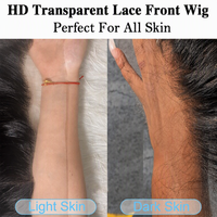 Perruque de luxe sans colle en cheveux indiens vierges Remy pour débutantes, sans perte de cheveux, lisse, avec dentelle HD, vente en gros pour femmes 30