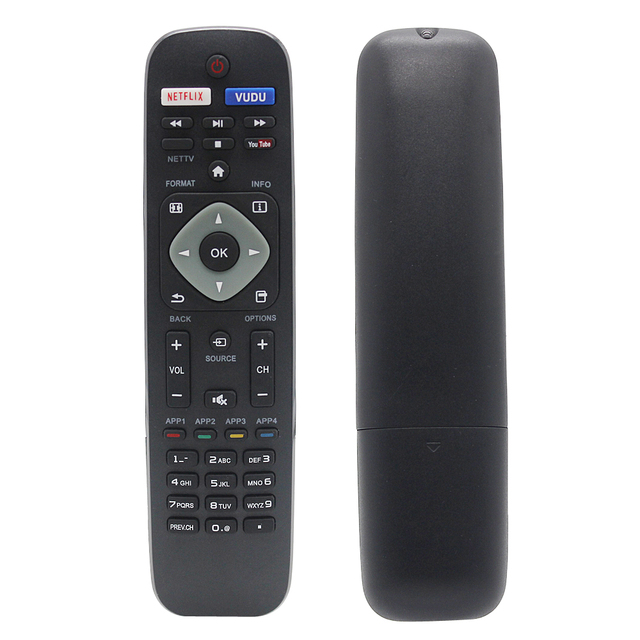 Wholesale 41 Keys Big Buttons Black High Standard Automatic Plastic Rolling Fixed AAA Battery TV Remote Control HDTV Replacement
