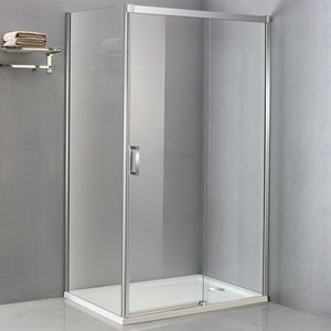 Box Doccia Rettangolare in Acrilico con Telaio in Lega di Alluminio, Design Popolare e Semplice del Marchio DOMO, Elegante e Moderno per Bagni Contemporanei - Product Image 1