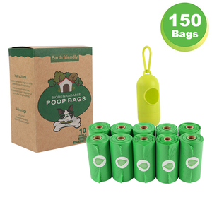 Certified ASTM D6400 Biodegradable Eco-Friendly Dog Poop <b>Bags</b> Original Scent Strong Large/Small Dogs (Green)-270 <b>Bags</b> 18 Rolls - Product Image 5