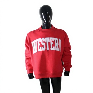 Sudadera Oversize de Mujer con Logo Personalizado Estilo Western, Cuello Redondo, Forro Polar, Estilo Universitario, Ropa Urbana de Moda al por Mayor - Product Image 3