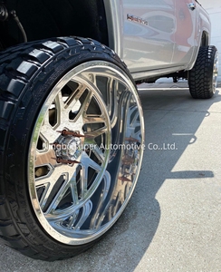 Forgex 20 22 24 26 28 inch 6061-T6 hợp kim đánh bóng nổi trung tâm cap 6x135 8x170 8x180 sâu Lip hành khách xe rim giả mạo bánh xe - Product Image 4