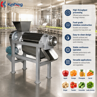 Industriële fruit- en groentepers met pomp, 304 roestvrijstalen sapcentrifuge, verwerkingsmachine, capaciteit 500-3000 kg/uur