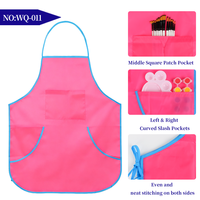 Tablier de Peinture Artistique Imperméable pour Adultes Keep Smiling, Coloré, 3 Poches, Sans Manches, pour la Peinture et la Poterie
