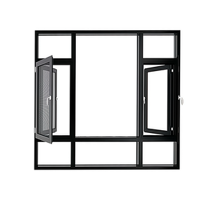 Bão bằng chứng tác động cao Hợp kim nhôm đen mỏng hồ sơ nhôm cửa sổ và cửa ra vào cửa sổ cửa sổ S cho USA - Product Image 1