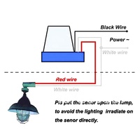 Sensor Fotoeléctrico AS-10 220V 10A DC 12V 24V 48V 110V para Control de Iluminación Exterior