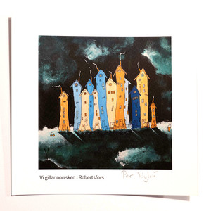 Stampa artistica di Robertsfors aurora boreale ci piace! - Product Image 1