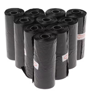 Custom Printed Trash Bags Biodegradable Black Household Garbage Bag on Roll Bolsas De Basura - Product Image 1