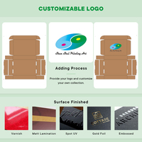 Logo personnalisé Emballage de vêtements Cadeau Boîtes d'avion pliantes Vêtements de luxe portables Boîtes d'emballage en kraft