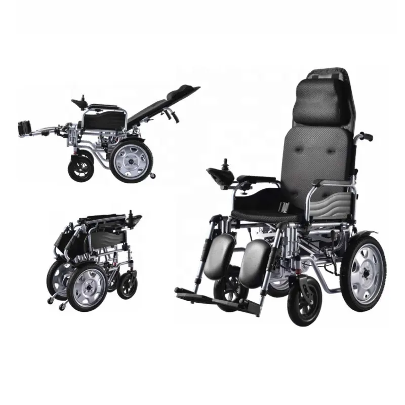 New Trending High Back Electric Recline Wheelchair Handicapped Scooter Wheelchair Easy to Operate and Safe for Simple Use
