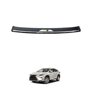 Protecteur de marchepied de pare-chocs arrière de voiture Injection noir avec pièces extérieures en acier inoxydable TXR pour <span class=keywords><strong>Lexus</strong></span> <span class=keywords><strong>RX</strong></span> <span class=keywords><strong>450h</strong></span> AL20 2016-2022 - Product Image 1