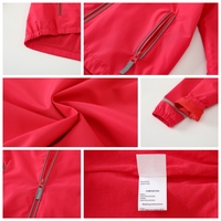 Ensemble d'extérieur 2 pièces à rayures de couleur arc-en-ciel pour bébé, veste imperméable à capuche et pantalon de pluie, tenues de printemps et d'automne pour filles
