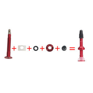 Valve à vide en alliage d'aluminium 40-60 mm pour vélo de route et VTT, rallonge de valve française tubeless avec options de couleur - Product Image 4