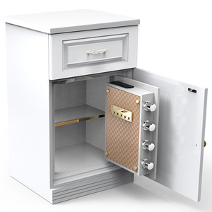 Modern Nightstand <strong>Safe</strong> Wooden Bedroom Furniture Smart Bedside Home Hotel Security <strong>Safe</strong> Box <strong>Locker</strong>