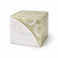 Boîte cosmétique pliante double couche personnalisée en carton argenté 375 g/m² avec insert blister et gaufrage UV pailleté