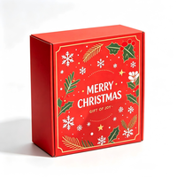 Boîte de calendrier de l'avent personnalisée en gros, boîte cadeau de compte à rebours de Noël avec tiroirs coulissants, emballage cadeau de fêtes