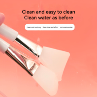 Échantillons gratuits Logo personnalisé Outil de maquillage cosmétique Pinceau applicateur facial Pinceau pour masque en silicone