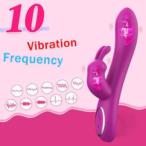 Nuovo Stimolatore a Doppio Movimento Vibratore Rabbit per Punto G Massaggiatore Clitorideo in Silicone Impermeabile Ricaricabile Giocattolo Sessuale Femminile - Product Image 3