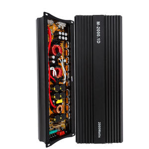 高出力 12V 2000W カーオーディオ パワーアンプ 2000ワット モノラル D級 クロスオーバー付き サブウーファー - Product Image 4