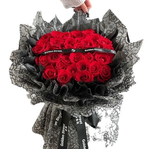 <span class=keywords><strong>Nosa</strong></span> papier série saule étanche coréen fleur papier d'emballage vierge pâte rouleau PE revêtement pour fleuriste Bouquet cadeaux personnalisés - Product Image 4