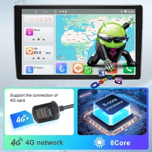 Yeni ürün A18Max 10 inç hücre içi ekran <span class=keywords><strong>Android</strong></span> oto Carplay 4G BT 5.0 çift yuvalı araba müzik seti navigasyon DSP ters yardım - Product Image 3