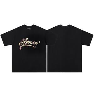 Vêtements de couple décontractés amples à imprimé lettres classiques, marque Amirys, 100 % coton, style hip-hop urbain, pour hommes et femmes - Product Image 3