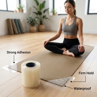 Ruban de liaison en vinyle PVC adhésif imperméable de haute qualité pour tapis de gym, gymnastique, grappling, exercices et sols de danse, 76 mm