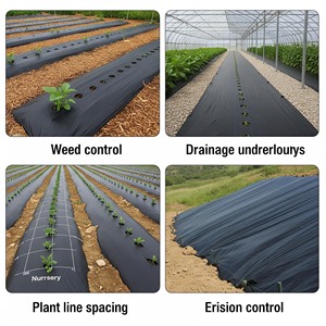 Feuille de paillage <span class=keywords><strong>agricole</strong></span> 25 microns en rouleau PE argenté pour ferme maraîchère et fruitière - Product Image 4