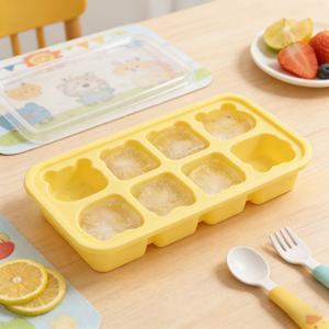 Molde Rectangular de Silicona Personalizado al por Mayor, Bandeja para Cubitos de Hielo de Seis Compartimentos, Reutilizable, de Grado Alimenticio, Caja para Alimentos Complementarios - Product Image 4