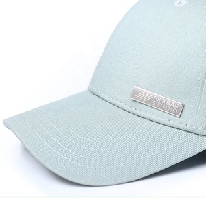 Casquettes de baseball personnalisées <span class=keywords><strong>Solin</strong></span> Guangzhou à 6 panneaux, multicolores, en sergé 100% coton, visière incurvée, motif nœuds, boucle en cuivre argenté, logo - Product Image 2