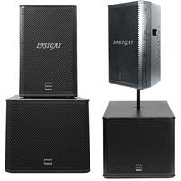 INSIGAI Set Completo de Altavoces Profesionales Subwoofer Woofer de 12, 15 y 18 Pulgadas Sistema de PA Pasivo y Activo para Escenario