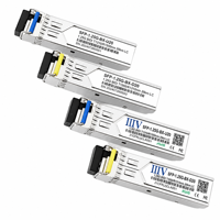 Transceptor Óptico SFP BiDi de 1.25G, 20kM, 1310nm/1490nm/1550nm, LC, Fibra Monomodo SMF, DDM, Módulo SFP Bidireccional de Fibra Única