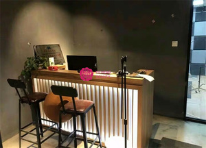 Yicheng Beauty Modern Simple Coffee Shop Checkout per parrucchieri negozio di abbigliamento femminile azienda Reception Bar Design personalizzazione - Product Image 2